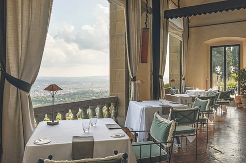 View inside La Loggia