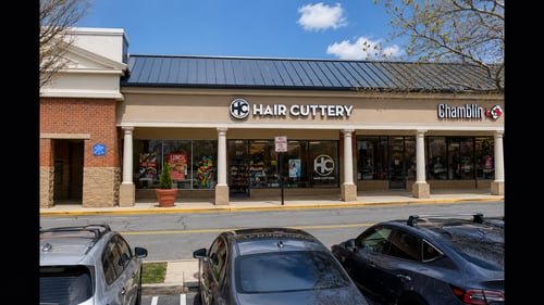 Outside the Hair Cuttery salon in  Gaithersburg