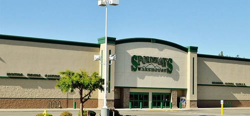 The front entrance of Sportsman's Warehouse in Spokane Valley