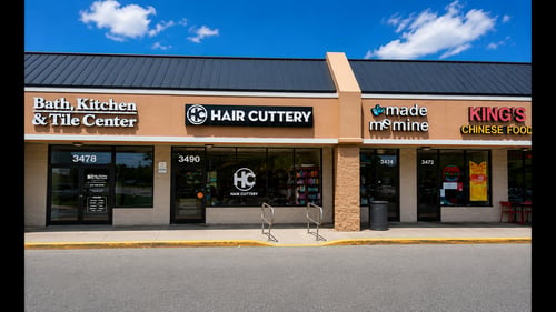Outside the Hair Cuttery salon in  Abingdon