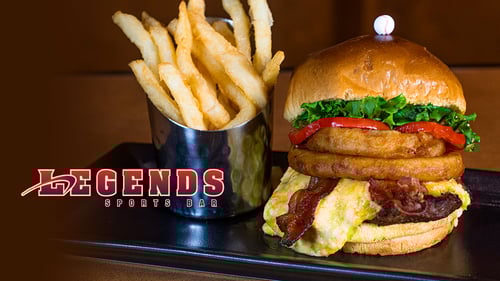 Legends Sports Bar at Caesars Windsor Hotel & Casino - Signature Burger