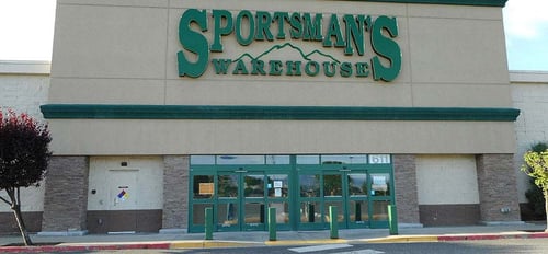 The front entrance of Sportsman's Warehouse in East Wenatchee