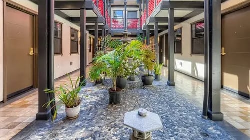 Courtyard at Mikado Little Tokyo in Los Angeles, CA 90012