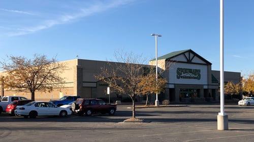 The front entrance of Sportsman's Warehouse in Midvale