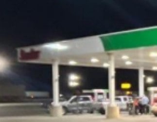 Sinclair Gas Station Fueling Island