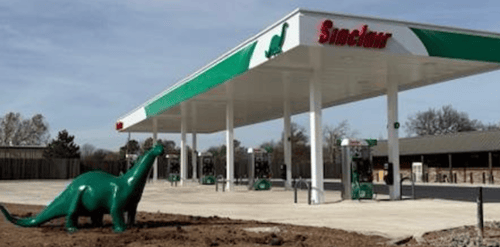 Sinclair Gas Station Fueling Island