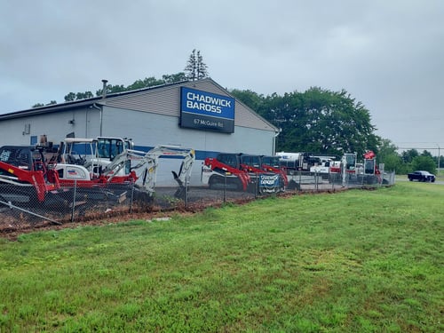 Chadwick-BaRoss exterior with equipment lineup