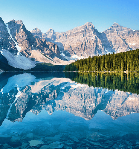 Moraine Lake in Banff National Park, Alberta.