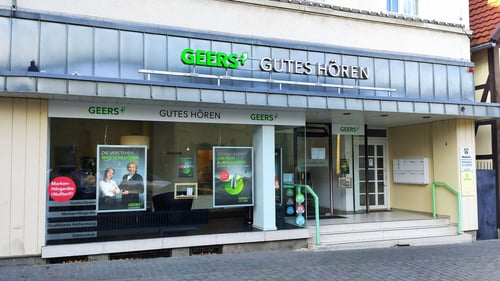 Außenaufnahme vom GEERS Fachgeschäft