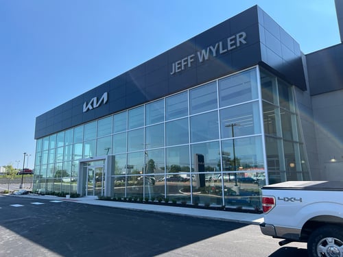 Jeff Wyler Kia of Colerain dealership exterior – OEM Kia parts and accessories available