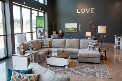 Bloomington Slumberland Furniture window