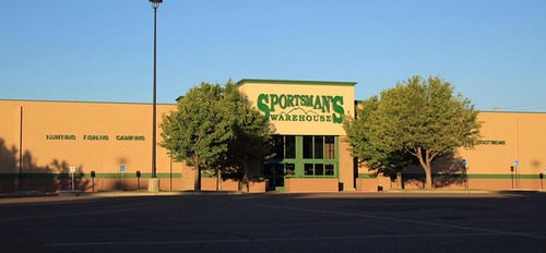 The front entrance of Sportsman's Warehouse in Pocatello