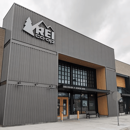 Front of the REI store in Kalispell, Montana