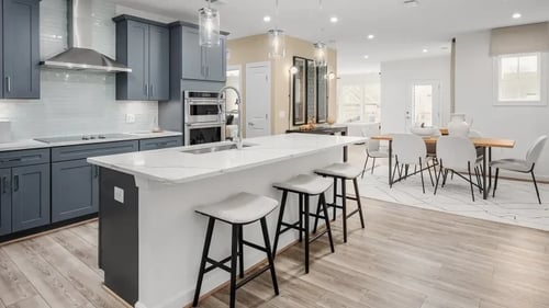 Interior of a new home in an active adult community by Del Webb