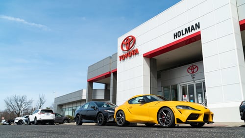 Exterior photo of Holman Toyota