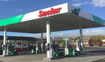 Sinclair Gas Station Fueling Island