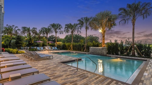 Resort-Style Pool at The Exchange Luxury Apartments Near Downtown St. Pete, FL