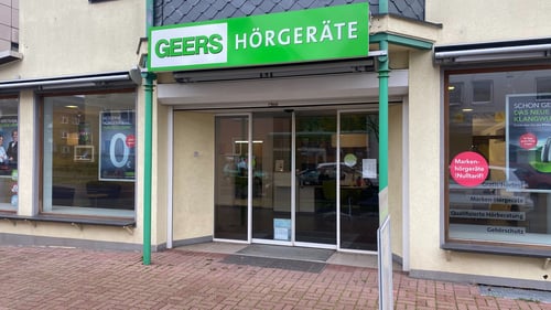 Außenaufnahme vom GEERS Fachgeschäft