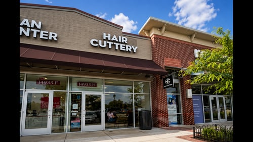 Outside the Hair Cuttery salon in  Rockville