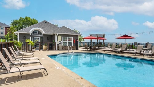 Swimming pool at Hilltop Apartments, Cincinnati, Ohio