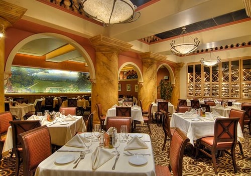 Interior shot of La Strada's main dining room at Eldorado at The ROW. Mention Mushroom Ravioli to any Reno resident, and you're likely to get a one-word response, "Eldorado." This dish, named by Food Network's 2019 list of the "Best Pastas in the Country," is a favorite at La Strada. Don't stop there, there's so much more on the menu to experience. Experience the taste and romance of Italy at La Strada in beautiful Italian architecture and warm ambiance feel like home. The service and award-winning food are perfect for any size group or occasion.