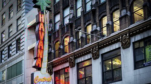 Exterior view of Havana Central Times Square.
