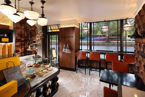 Interior shot at the Parcafe