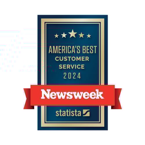 Award badge – Newsweek America’s Best Customer Service 2024 in Hearing Care – Beltone Summerville