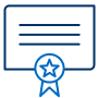 certificate icon.