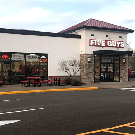 Five Guys at 845 NW 9th St. in Corvallis OR.