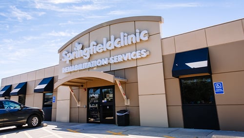 Exterior of rehabilitation service center in Springfield, Illinois