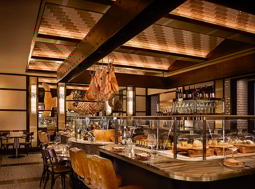 The interior of Cheese Meet Wine