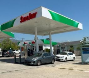Sinclair Gas Station Fueling Island
