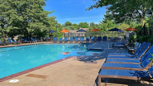 Huge Pool with Sun Deck at Indian Creek Apartments