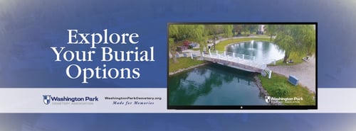 Image of bridge over water at Washington Park Cemetery Association, 2020 Montcalm Street, Indianapolis, IN 46202