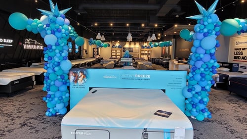 Slumberland Mattress Plus Springfield, MO Grand Opening Tempur-Pedic Active Breeze Showfloor image