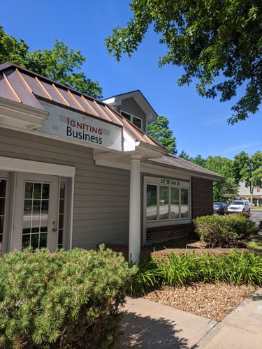 Igniting Business office entrance