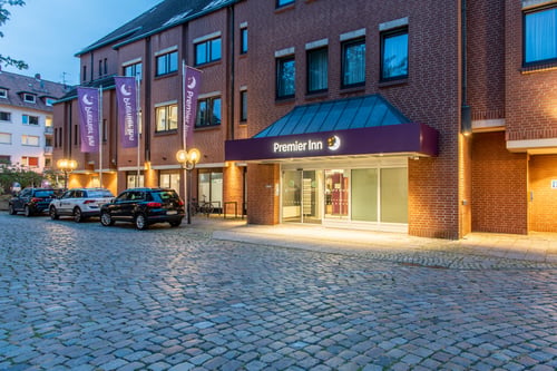 Premier Inn Braunschweig City Centre hotel exterior at night