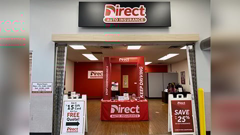 Direct Auto Insurance storefront located at  3801 Eastern Blvd., Montgomery