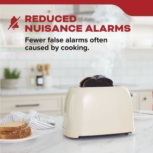 Reduced nuisance alarm - fewer false alarms often caused by cooking.