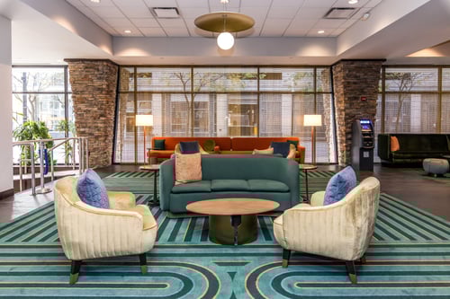 Relax and connect in our stylish, welcoming hotel lobby
