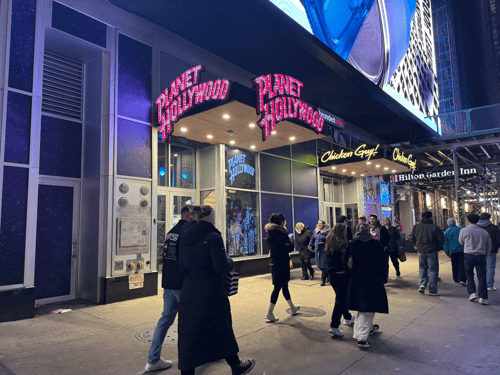 Times Square Vibes at Planet Hollywood