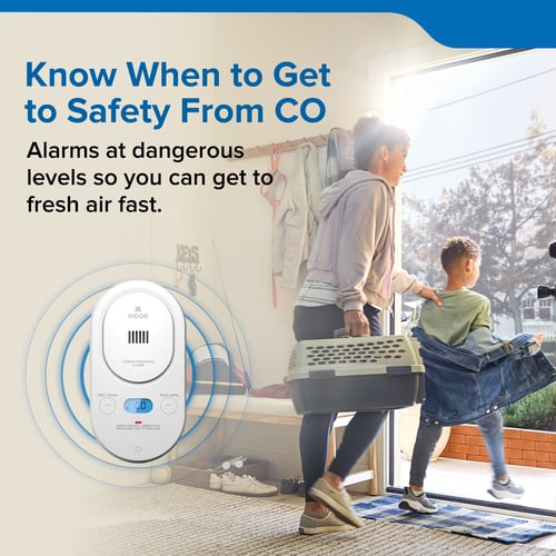 Know when to get to safety from CO
Alarms at dangerous levels so you can get to fresh air fast.