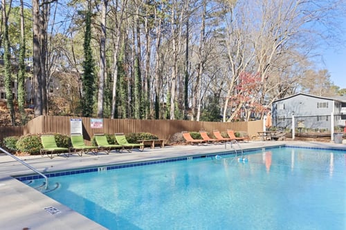 Apartment Complex with Pool at Crest at East Cobb, Marietta, GA