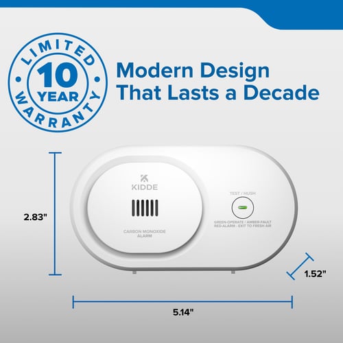 Modern design that lasts a decade with a 10 year warranty.