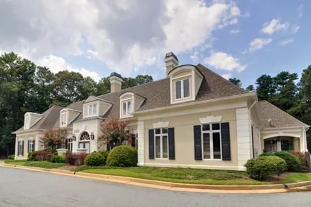Street view of the front of the office building