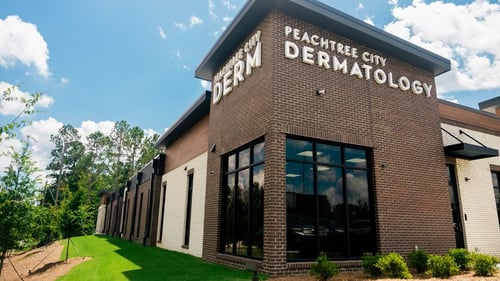 Peachtree City Dermatology office at 112 Wilshire Village Drive in Peachtree City GA