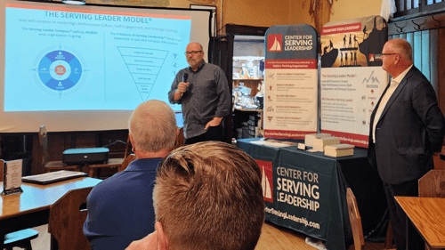 two men doing a presentation