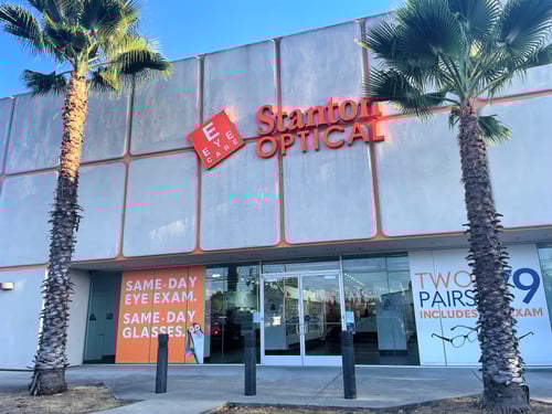 Storefront at Stanton Optical store in Fair Oaks, CA 95628