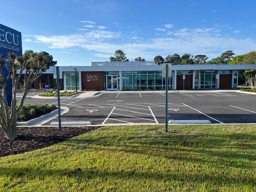 Outside view of the State Employees' Credit Union Morehead branch